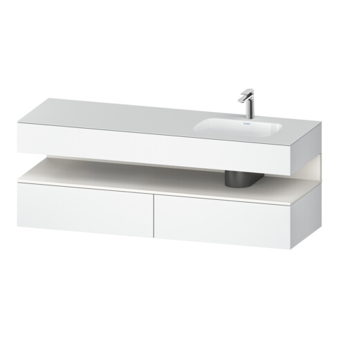 Duravit Einbauwaschtisch-Möbel-Set Qatego 160x50x60cm, Kon-WTU, B, B r, w m/we ma