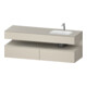 Duravit Einbauwaschtisch-Möbel-Set Qatego 160x50x60cm, Kon-WTU, B, B re, Tau matt-1