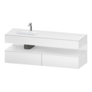Duravit Einbauwaschtisch-Möbel-Set Qatego 160x50x60cm, Kon-WTU, B, Beck. li, we ma