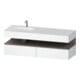 Duravit Einbauwaschtisch-Möbel-Set Qatego 160x50x60cm, Kon-WTU, B l, ba matt/we ma-1