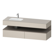 Duravit Einbauwaschtisch-Möbel-Set Qatego 160x50x60cm, Kon-WTU, B l, bas. m/tau ma