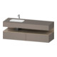 Duravit Einbauwaschtisch-Möbel-Set Qatego 160x50x60cm, Kon-WTU, B l, E Ma/Ba ma-1