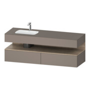 Duravit Einbauwaschtisch-Möbel-Set Qatego 160x50x60cm, Kon-WTU, B l, E Ma/Ba ma