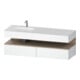 Duravit Einbauwaschtisch-Möbel-Set Qatego 160x50x60cm, Kon-WTU, B l, E Marmor/w ma-1