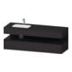 Duravit Einbauwaschtisch-Möbel-Set Qatego 160x50x60cm, Kon-WTU, B l, E sw/gra matt-1