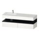 Duravit Einbauwaschtisch-Möbel-Set Qatego 160x50x60cm, Kon-WTU, B l, Ei sw/we matt-1