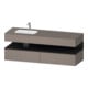 Duravit Einbauwaschtisch-Möbel-Set Qatego 160x50x60cm, Kon-WTU, B l, gra m/ba ma-1