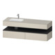 Duravit Einbauwaschtisch-Möbel-Set Qatego 160x50x60cm, Kon-WTU, B l, gra m/ta matt-1