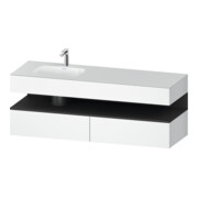 Duravit Einbauwaschtisch-Möbel-Set Qatego 160x50x60cm, Kon-WTU, B l, gra m/we ma