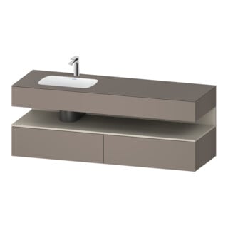 Duravit Einbauwaschtisch-Möbel-Set Qatego 160x50x60cm, Kon-WTU, B l, T m/ba ma