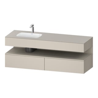 Duravit Einbauwaschtisch-Möbel-Set Qatego 160x50x60cm, Kon-WTU, B l, T m/ta ma
