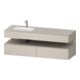 Duravit Einbauwaschtisch-Möbel-Set Qatego 160x50x60cm, Kon-WTU, B l, T m/ta ma-1