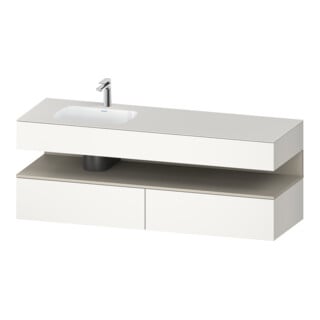 Duravit Einbauwaschtisch-Möbel-Set Qatego 160x50x60cm, Kon-WTU, B l, T m/we matt