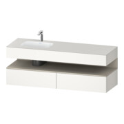 Duravit Einbauwaschtisch-Möbel-Set Qatego 160x50x60cm, Kon-WTU, B l, T m/we matt