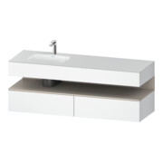 Duravit Einbauwaschtisch-Möbel-Set Qatego 160x50x60cm, Kon-WTU, B l, T matt/we ma