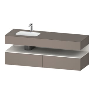 Duravit Einbauwaschtisch-Möbel-Set Qatego 160x50x60cm, Kon-WTU, B l, w m/ba ma