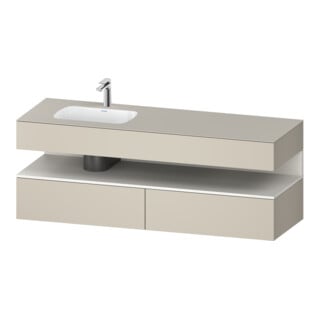 Duravit Einbauwaschtisch-Möbel-Set Qatego 160x50x60cm, Kon-WTU, B l, w m/ta matt