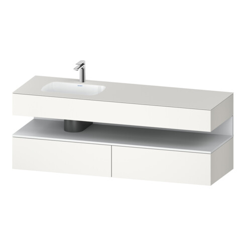 Duravit Einbauwaschtisch-Möbel-Set Qatego 160x50x60cm, Kon-WTU, B l, w m/we matt