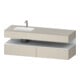 Duravit Einbauwaschtisch-Möbel-Set Qatego 160x50x60cm, Kon-WTU, B l, we m/tau matt-1