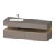 Duravit Einbauwaschtisch-Möbel-Set Qatego 160x50x60cm, Kon-WTU, B li, Ei nat/b ma-1