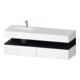 Duravit Einbauwaschtisch-Möbel-Set Qatego 160x50x60cm, Kon-WTU, B li, Ei sw/we ma-1