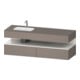 Duravit Einbauwaschtisch-Möbel-Set Qatego 160x50x60cm, Kon-WTU, B li, we hg/b ma-1