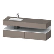 Duravit Einbauwaschtisch-Möbel-Set Qatego 160x50x60cm, Kon-WTU, B li, we m/bas ma