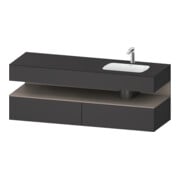 Duravit Einbauwaschtisch-Möbel-Set Qatego 160x50x60cm, Kon-WTU, B r, ba m/Grap ma