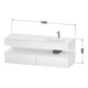 Duravit Einbauwaschtisch-Möbel-Set Qatego 160x50x60cm, Kon-WTU, B r, ba m/Grap ma