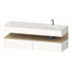 Duravit Einbauwaschtisch-Möbel-Set Qatego 160x50x60cm, Kon-WTU, B r, E na/we hgl-1
