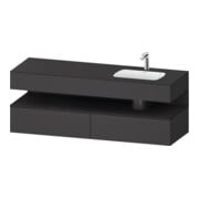 Duravit Einbauwaschtisch-Möbel-Set Qatego 160x50x60cm, Kon-WTU, B r, gra m/Gr ma