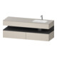 Duravit Einbauwaschtisch-Möbel-Set Qatego 160x50x60cm, Kon-WTU, B r, gra m/tau ma-1