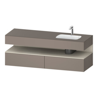 Duravit Einbauwaschtisch-Möbel-Set Qatego 160x50x60cm, Kon-WTU, B r, T m/ba ma