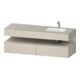 Duravit Einbauwaschtisch-Möbel-Set Qatego 160x50x60cm, Kon-WTU, B r, T m/tau matt-1