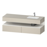 Duravit Einbauwaschtisch-Möbel-Set Qatego 160x50x60cm, Kon-WTU, B r, w m/ta matt