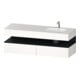 Duravit Einbauwaschtisch-Möbel-Set Qatego 160x50x60cm, Kon-WTU, B re, Ei sw/we hgl-1
