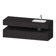 Duravit Einbauwaschtisch-Möbel-Set Qatego 160x50x60cm, Kon-WTU, B re, graph matt