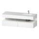 Duravit Einbauwaschtisch-Möbel-Set Qatego 160x50x60cm, Kon-WTU, B re, we hgl/we ma-1