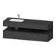 Duravit Einbauwaschtisch-Möbel-Set Qatego 160x50x60cm, Kon-WTU, Beck. li, graph ma-1