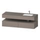 Duravit Einbauwaschtisch-Möbel-Set Qatego 160x50x60cm, Kon-WTU, Beck. re, bas. ma-1