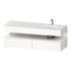 Duravit Einbauwaschtisch-Möbel-Set Qatego 160x50x60cm, Kon-WTU, Beck. re, we hgl-1