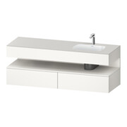 Duravit Einbauwaschtisch-Möbel-Set Qatego 160x50x60cm, Kon-WTU, Beck. re, we matt