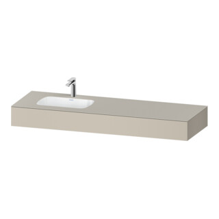 Duravit Einbauwaschtisch-Möbel-Set Qatego 160x55x17cm, m K, 1 AS, m Ü, B l, T matt