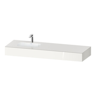 Duravit Einbauwaschtisch-Möbel-Set Qatego 160x55x17cm, m K, 1 AS, m Ü, B l, we hgl