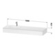 Duravit Einbauwaschtisch-Möbel-Set Qatego 160x55x17cm, m K, 1 AS, m Ü, B l, we hgl