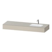 Duravit Einbauwaschtisch-Möbel-Set Qatego 160x55x17cm, m K, 1 AS, m Ü, B r, T matt