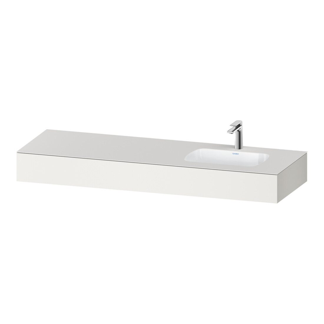 Duravit Einbauwaschtisch-Möbel-Set Qatego 160x55x17cm, m K, 1 AS, m Ü, B r, w matt