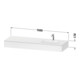Duravit Einbauwaschtisch-Möbel-Set Qatego 160x55x17cm, m K, 1 AS, m Ü, B r, we hgl