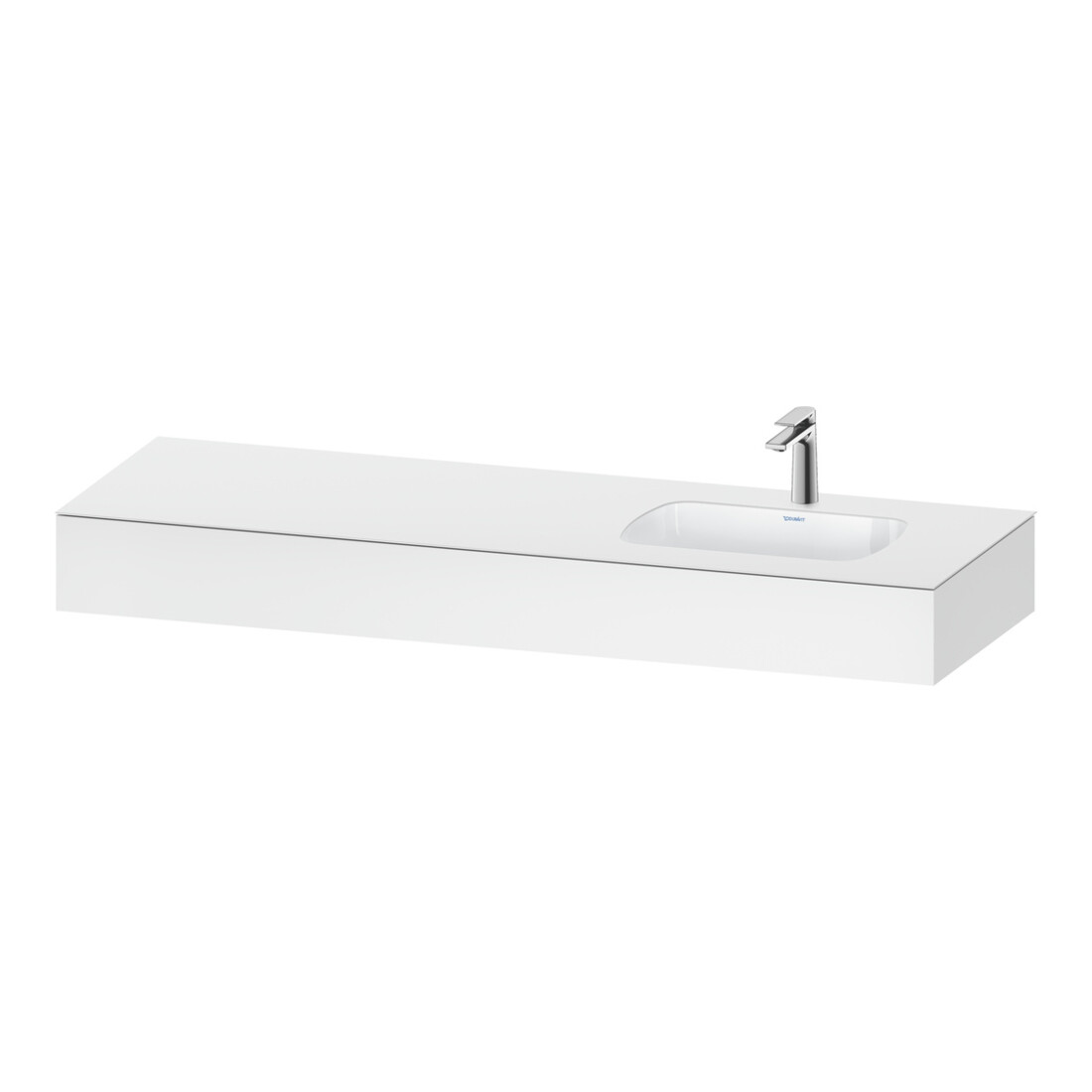 Duravit Einbauwaschtisch-Möbel-Set Qatego 160x55x17cm, m K, 1 AS, m Ü, B re, we ma
