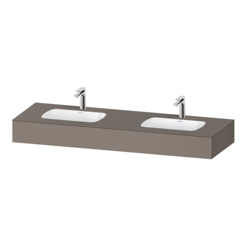 Duravit Einbauwaschtisch-Möbel-Set Qatego 160x55x17cm, m K, 2 A., B bs, m Ü, ba ma